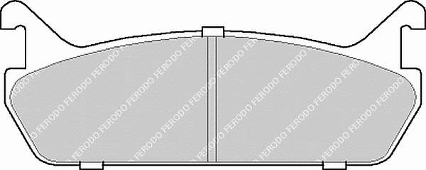 FDB654 Ferodo sapatas do freio traseiras de disco