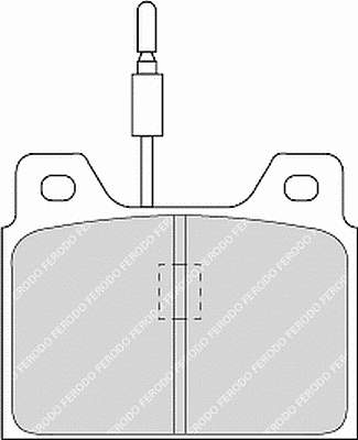 Sapatas do freio traseiras de disco para Peugeot 505 (551A)