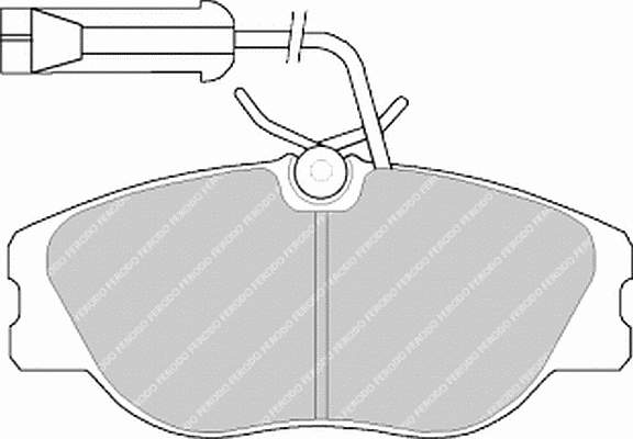 Передние тормозные колодки FDB768 Ferodo