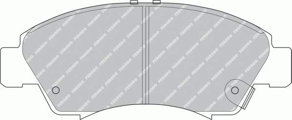 FDB777 Ferodo sapatas do freio dianteiras de disco