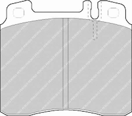 FDB800 Ferodo sapatas do freio dianteiras de disco