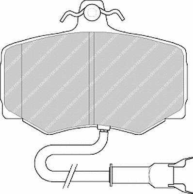 Передние тормозные колодки FDB806 Ferodo