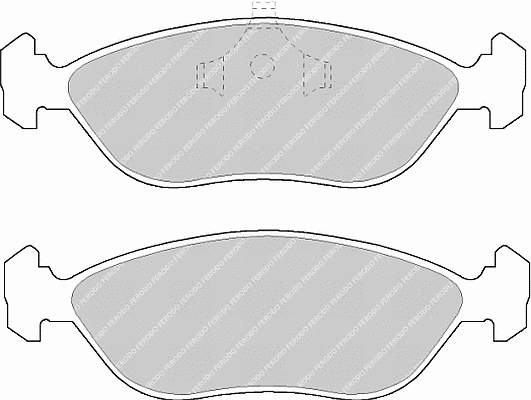 Передние тормозные колодки FDB897 Ferodo
