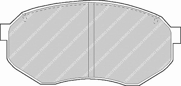 fdb902 Ferodo sapatas do freio dianteiras de disco