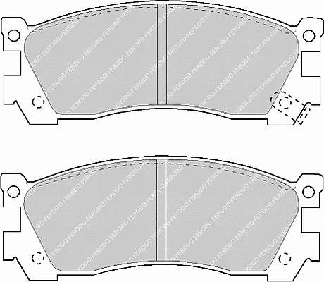 Купить FDB903 Ferodo Колодки тормозные задние, дисковые