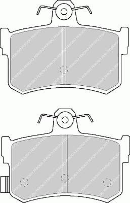 ADG042182 Blue Print sapatas do freio traseiras de disco