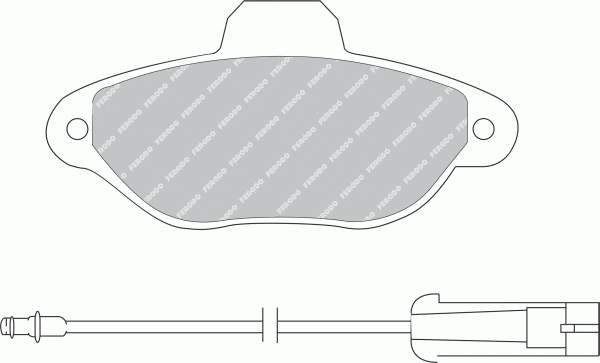 Передние тормозные колодки FDS925 Ferodo