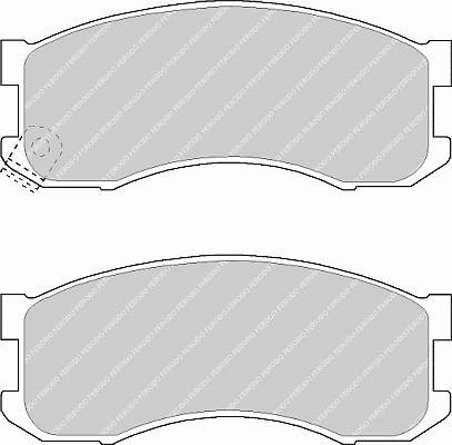 FDB939 Ferodo sapatas do freio dianteiras de disco