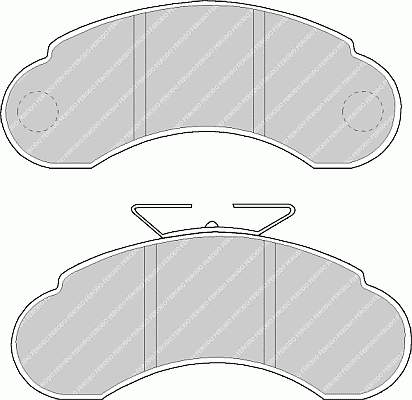 FVR941 Ferodo sapatas do freio dianteiras de disco