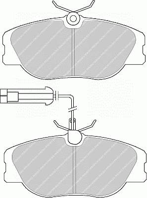 BPA030572 Open Parts sapatas do freio dianteiras de disco