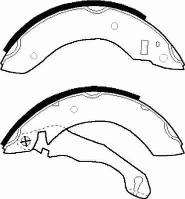 FSB153 Ferodo sapatas do freio traseiras de tambor