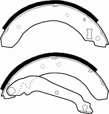 FSB176 Ferodo sapatas do freio traseiras de tambor