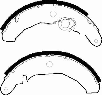 Sapatas do freio traseiras de tambor para Ford Fiesta (FBD)