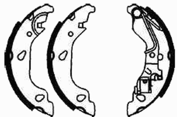 Sapatas do freio traseiras de tambor para Fiat Punto (188)