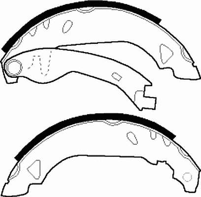 FSB263 Ferodo sapatas do freio traseiras de tambor