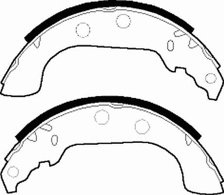 Sapatas do freio traseiras de tambor para Citroen Xsara (N2)