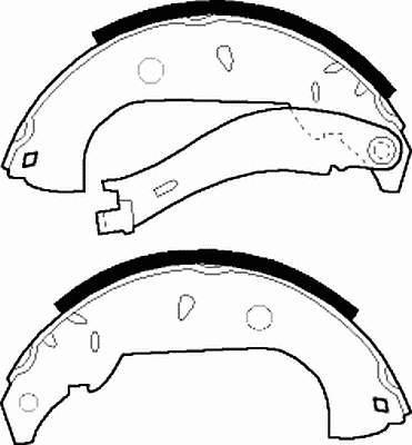 Sapatas do freio traseiras de tambor para Fiat Tempra (159)