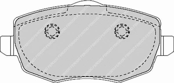 Передние тормозные колодки FDB1581 Ferodo