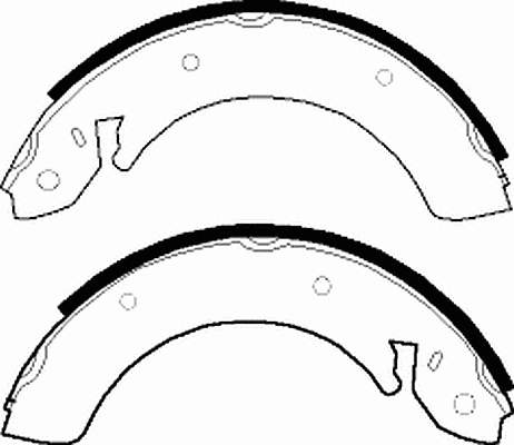 Sapatas do freio traseiras de tambor S23563 Brembo