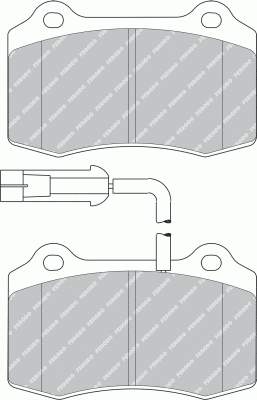 0009949533 Fiat/Alfa/Lancia sapatas do freio dianteiras de disco