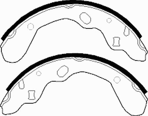 FSB540 Ferodo sapatas do freio traseiras de tambor
