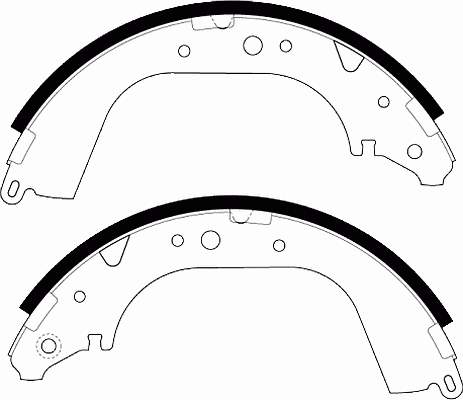 FSB559 Ferodo sapatas do freio traseiras de tambor