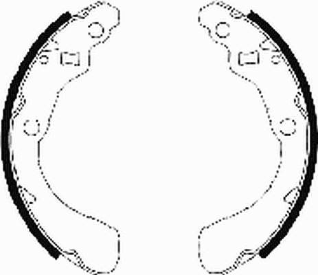 Sapatas do freio traseiras de tambor para Honda Logo (GA3)