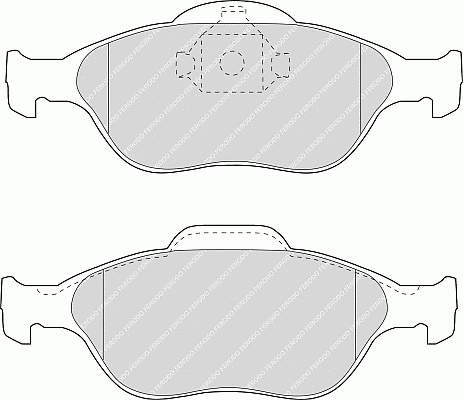 FDB1394 Ferodo sapatas do freio dianteiras de disco
