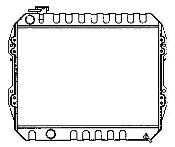 Radiador de esfriamento de motor J1640054610 VAG