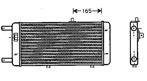 Радиатор охлаждения двигателя дополнительный 895121251 VAG/Audi