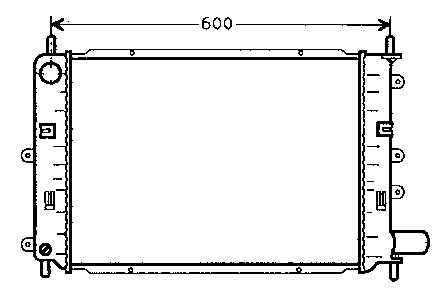 Radiador de esfriamento de motor 1664804 Ford