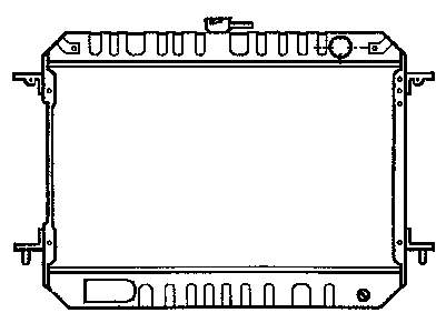 2141002N00 Nissan radiador de esfriamento de motor