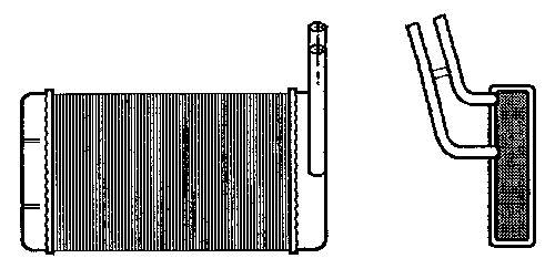 Radiador de forno (de aquecedor) 1660084 Ford