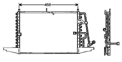 Radiador de aparelho de ar condicionado 300053 ACR