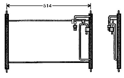 Radiador de aparelho de ar condicionado 300505 ACR