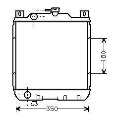 Radiador de esfriamento de motor 1143032 Frig AIR