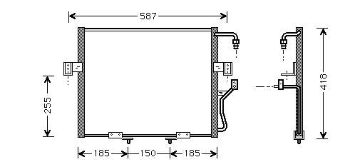 Radiador de aparelho de ar condicionado 8333019 Frig AIR