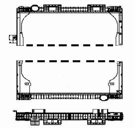 Radiador de esfriamento de motor 316206 Diesel Technic