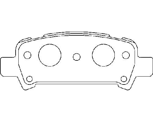 Sapatas do freio traseiras de disco para Subaru Legacy (BE, BH)
