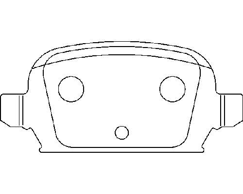 1605965 General Motors sapatas do freio traseiras de disco