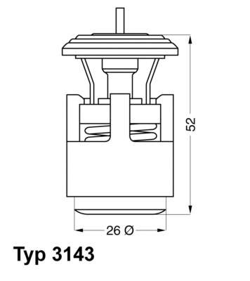 314387D Wahler termostato