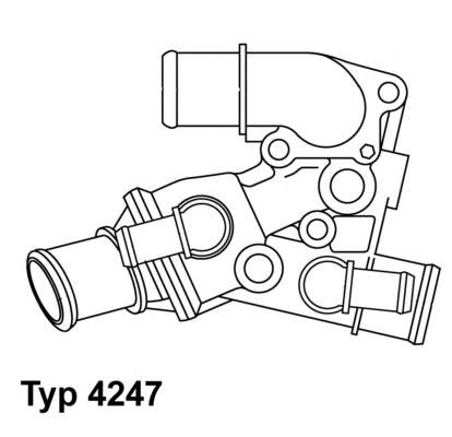 Caixa do termostato 46466123 Fiat/Alfa/Lancia