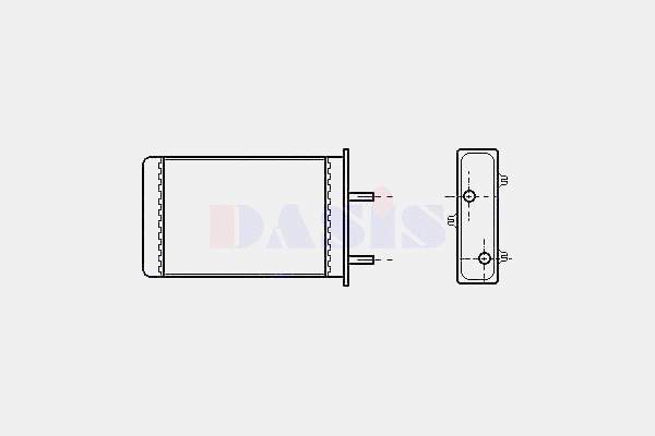 Radiador de forno (de aquecedor) 5979074 Fiat/Alfa/Lancia