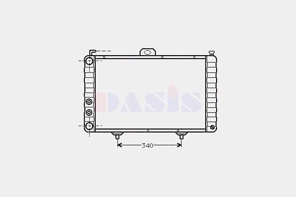 5974839 Fiat/Alfa/Lancia radiador de esfriamento de motor