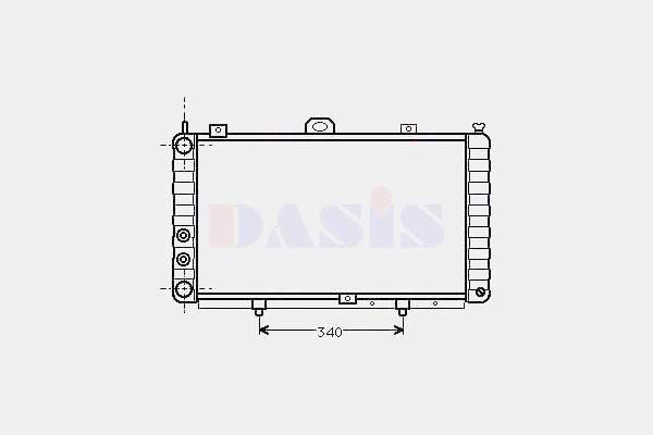 5974840 Fiat/Alfa/Lancia radiador de esfriamento de motor