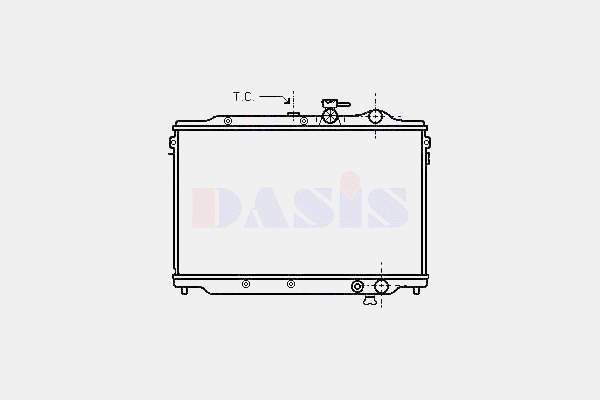 RF7215200E Mazda radiador de esfriamento de motor