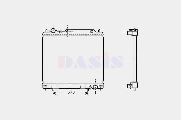 Купить MR126106 Mitsubishi Радиатор водяной