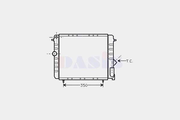 180540N Dasis radiador de esfriamento de motor