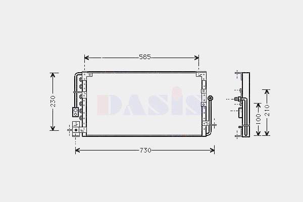 Radiador de aparelho de ar condicionado para Toyota Celica (T16)