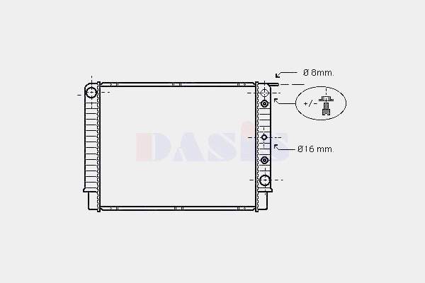 Radiador de esfriamento de motor 9032086 Polcar